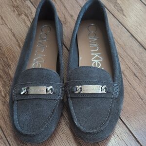 Calvin Klein Gray Women's Loafers
